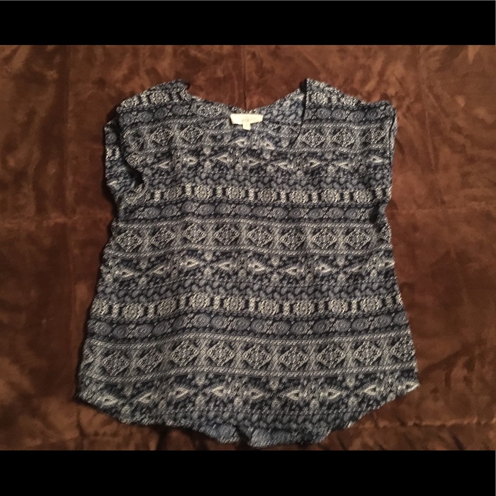 Tribal print top